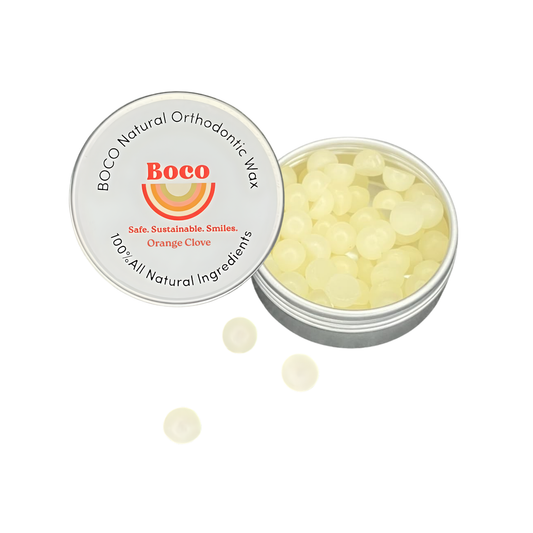 Ortho Wax (ORANGE CLOVE) – Natural Braces Protection Orthodontic Wax (75 Buttons)