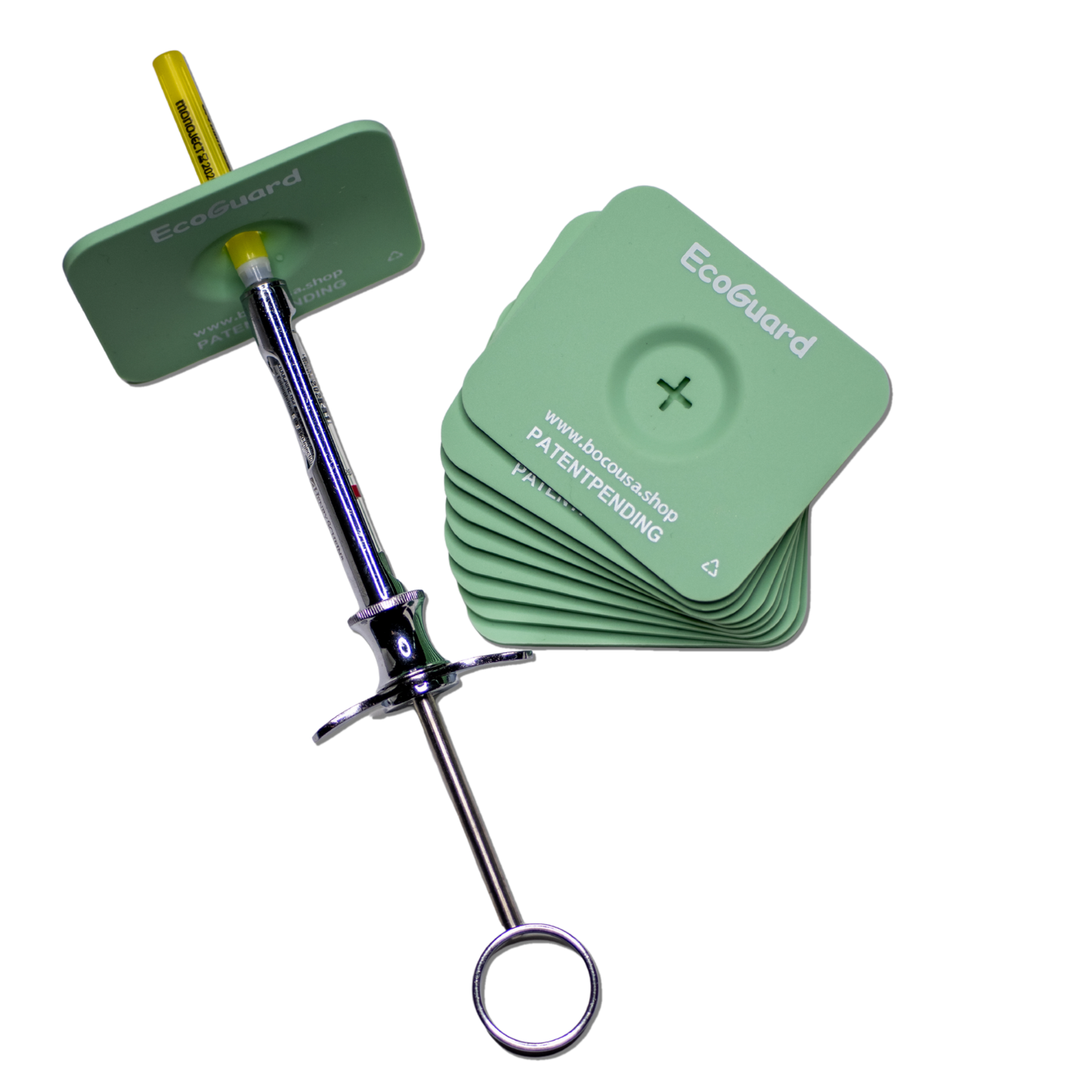 BOCO Needle Guard - Reusable Silicone Needle Cap Holder for Syringes