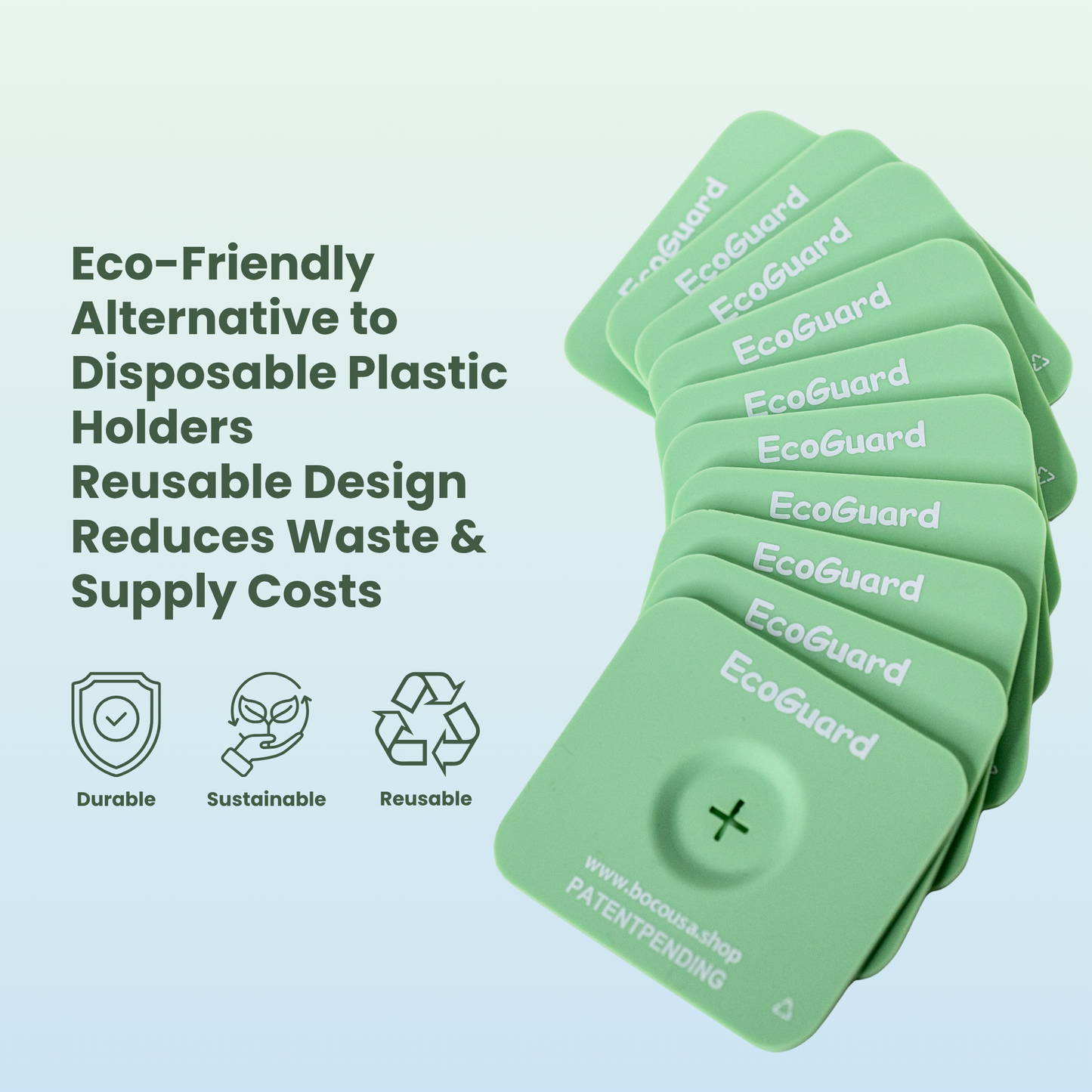 BOCO Needle Guard - Reusable Silicone Needle Cap Holder for Syringes